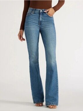 Sofia by Sofia Vergara Women's Size 8 Melisa Flare High Rise Jeans NWT